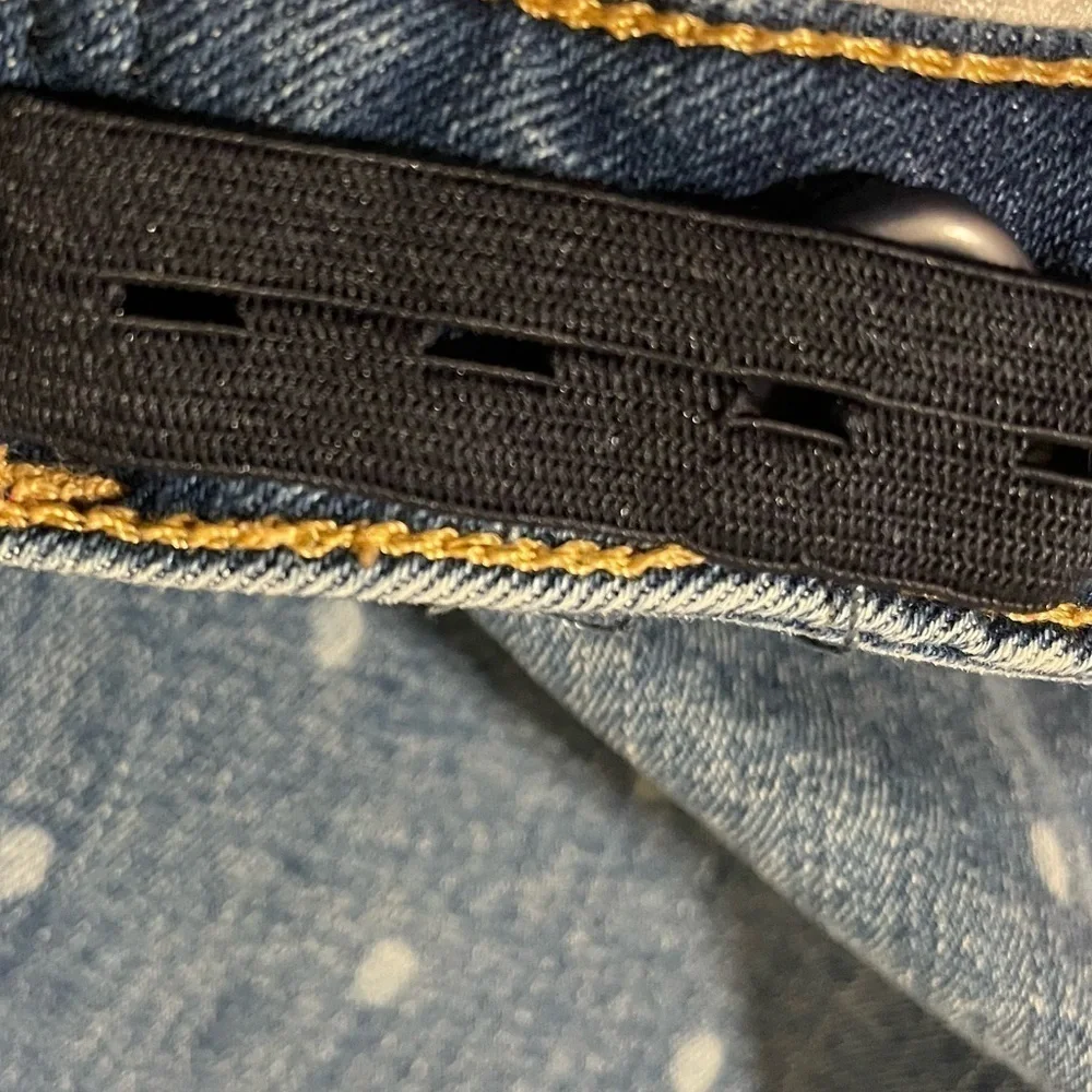 Girls Jean Bermuda polka dot jean shorts denim